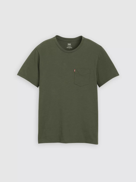 Мужская футболка Levi's с карманом 1162559014 (Зеленый XXL)