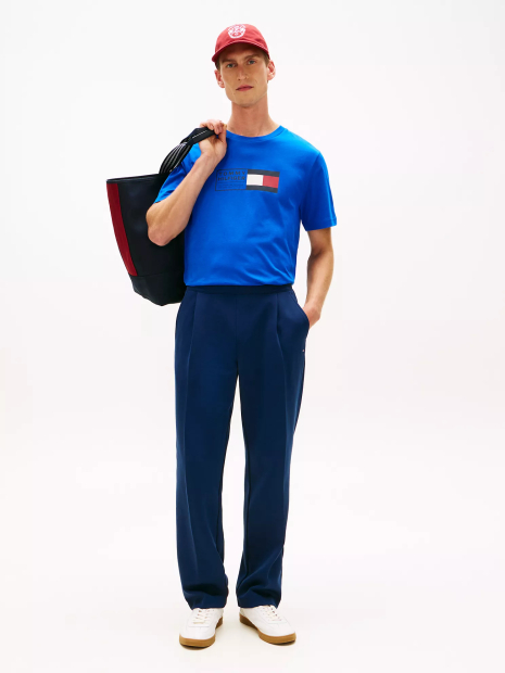 Мужская футболка Tommy Hilfiger с логотипом 1162569722 (Синий L)