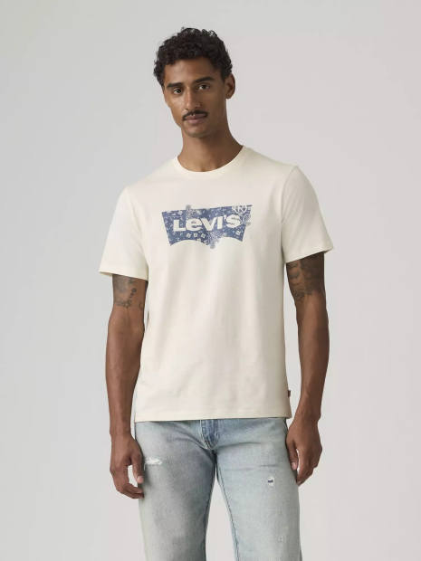 Футболка Levi's с логотипом 1162574443 (Молочный L)