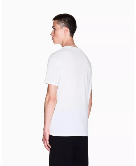 Чоловічі футболки з логотипом Armani Exchange 1162615844 (Білий XL)
