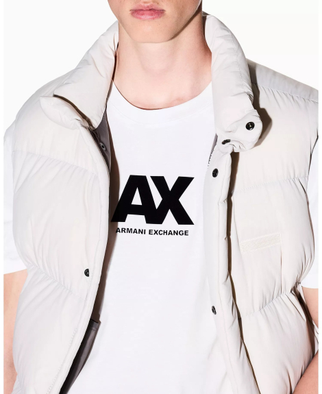 Чоловічі футболки з логотипом Armani Exchange 1162615844 (Білий XL)