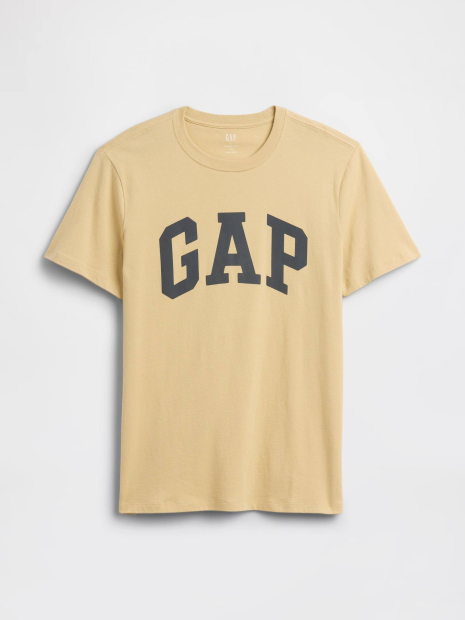 Мужская футболка GAP с логотипом 1162627872 (Бежевый XL)