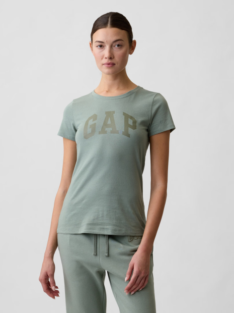 Женская футболка GAP с логотипом 1162654561 (Зеленый XL)