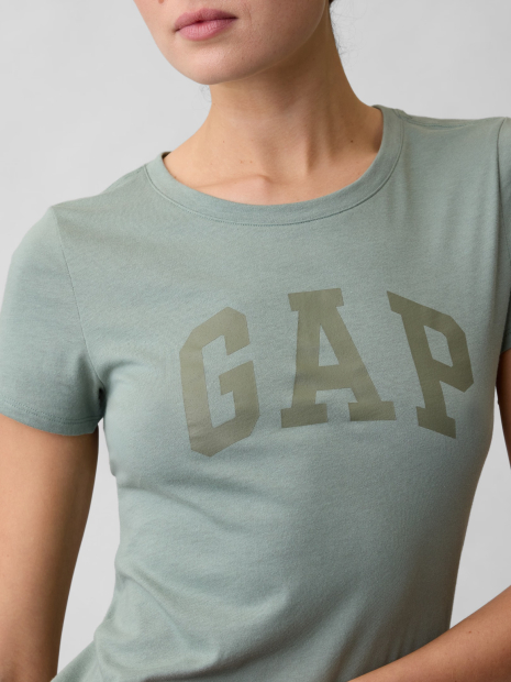 Женская футболка GAP с логотипом 1162654561 (Зеленый XL)
