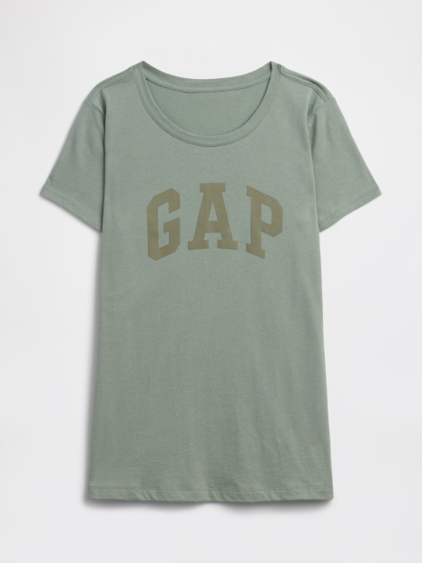 Женская футболка GAP с логотипом 1162654561 (Зеленый XL)