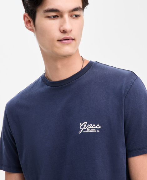 Мужская футболка Guess 1162660727 (Синий L)