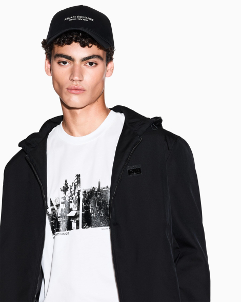 Мужская футболка Armani Exchange с принтом 1162697194 (Белый L)