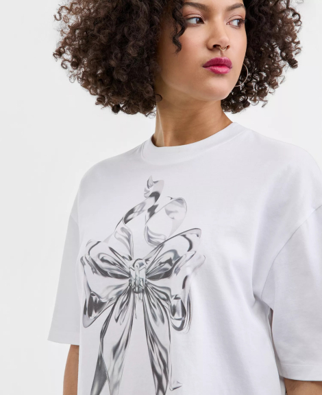 Женская футболка GUESS с принтом 1162707322 (Белый XS)