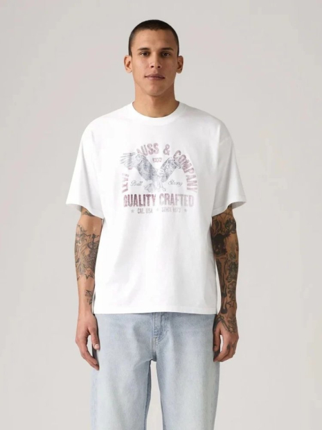Жіноча футболка Levi's з принтом 1162725822 (Білий L)