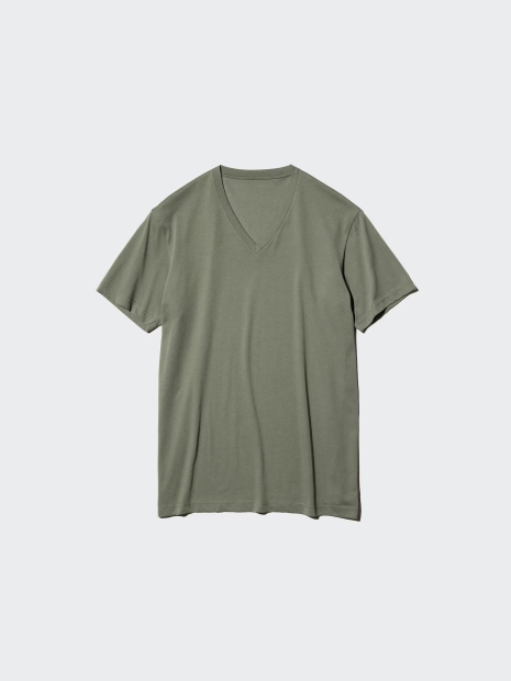Футболка UNIQLO c технологией DRY 1162748304 (Зеленый M)