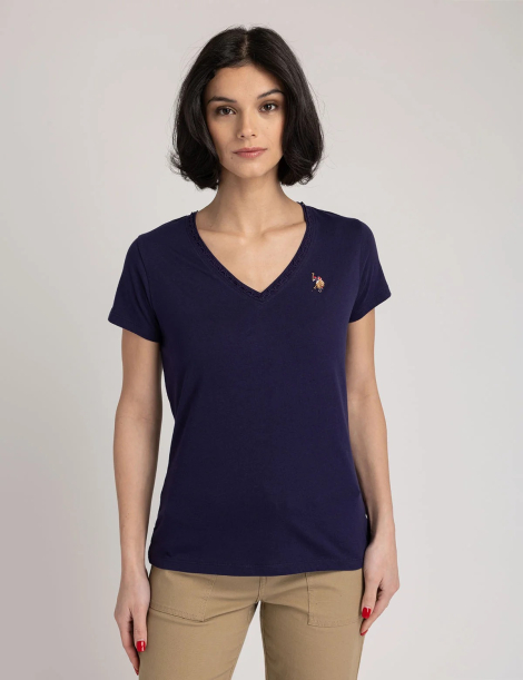 Женская футболка U.S. Polo Assn 1162818684 (Синий XS)