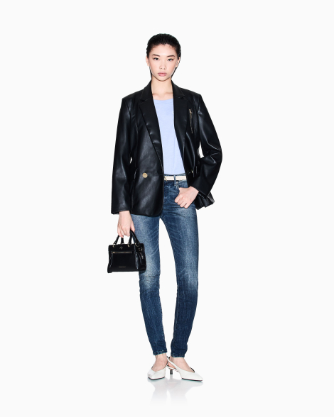 Женская футболка Armani Exchange с логотипом 1162844809 (Сиреневый S)