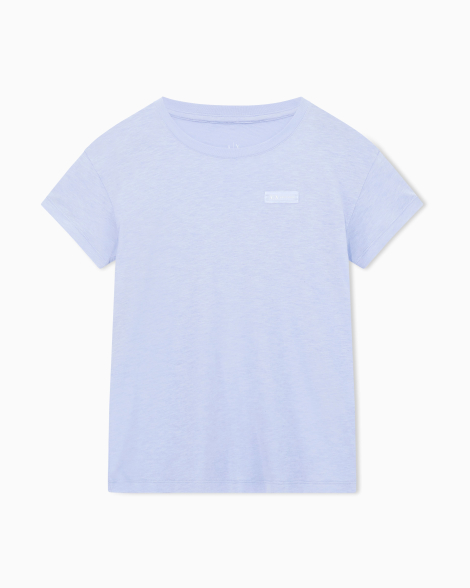 Женская футболка Armani Exchange с логотипом 1162844809 (Сиреневый S)