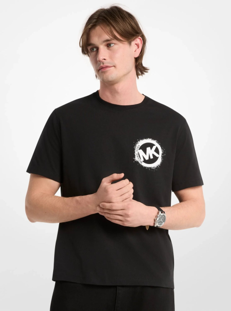 Мужская футболка Michael Kors с логотипом 1162970933 (Черный XL)