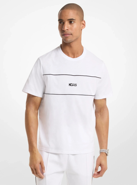 Мужская футболка Michael Kors с логотипом 1162971485 (Белый XXL)