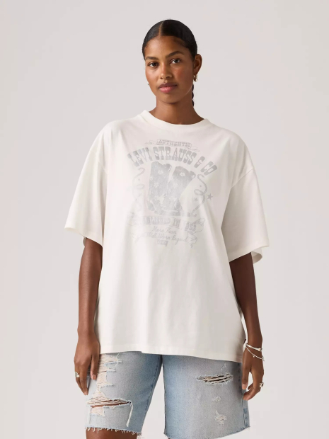 Женская футболка Levi's с логотипом 1163194407 (Белый S)