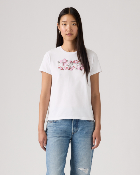 Жіноча футболка з логотипом Levi's 1163242427 (Білий L)