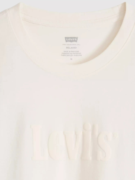 Чоловічі футболки з логотипом Levi's 1163296009 (Молочний XL)