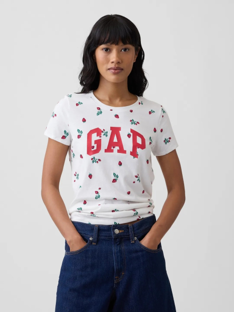 Жіноча футболка GAP з принтом 1163391508 (Білий XL)