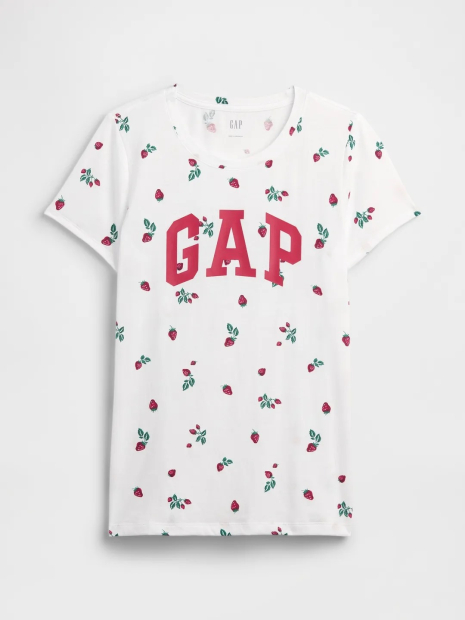 Жіноча футболка GAP з принтом 1163391508 (Білий XL)