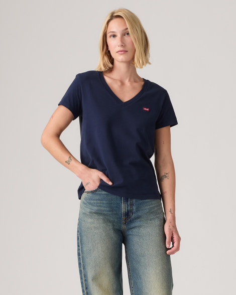 Женская футболка Levi's с логотипом 1163412599 (Синий M)