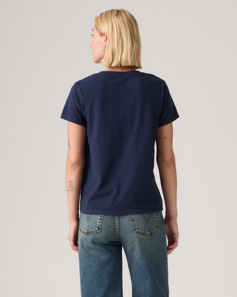 Женская футболка Levi's с логотипом 1163412599 (Синий M)