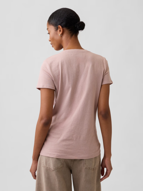 Женская футболка GAP с логотипом 1163445730 (Розовый XS)