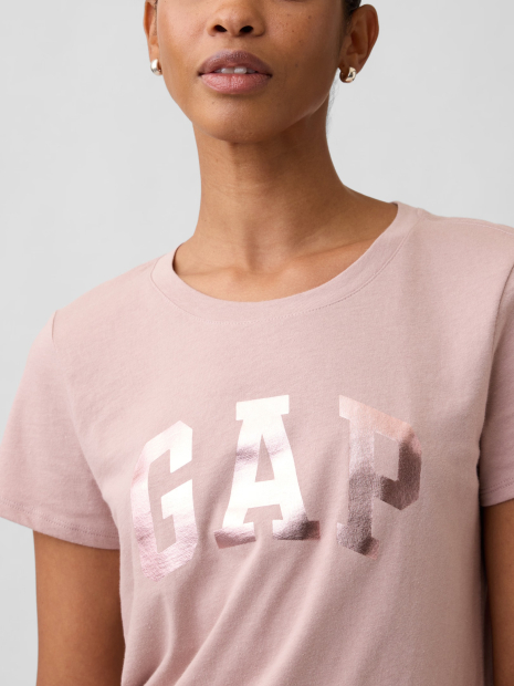 Женская футболка GAP с логотипом 1163445730 (Розовый XS)