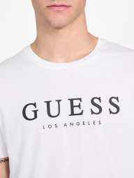 Мужская футболка Guess с логотипом 1159844790 (Белый M)
