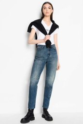 Женская футболка Armani Exchange с логотипом 1159809259 (Белый, XL)