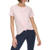 Женская футболка Tommy Hilfiger с логотипом 1159838169 (Розовый S)