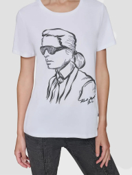 Жіноча футболка Karl Lagerfeld Paris 1159839007 (Білий L)