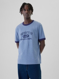 Футболка мужская GAP с логотипом 1159839049 (Голубой XXL)