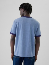 Футболка мужская GAP с логотипом 1159839049 (Голубой XXL)