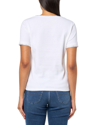 Женская футболка Tommy Hilfiger со стразами 1159839133 (Белый XS)