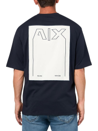 Мужская футболка Armani Exchange с нашивкой 1159839187 (Синий S)