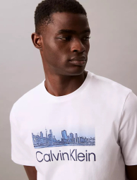 Жіноча футболка Calvin Klein з принтом 1159839467 (Білий S)