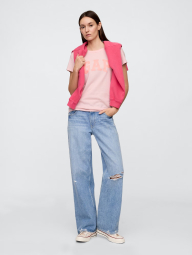 Жіноча футболка GAP з логотипом 1159839555 (рожевий XL)