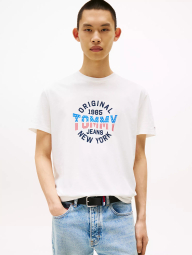 Футболка мужская Tommy Hilfiger с логотипом 1159839823 (Молочный XXL)