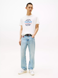 Футболка мужская Tommy Hilfiger с логотипом 1159839823 (Молочный XXL)