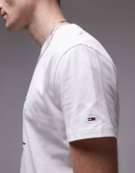 Футболка мужская Tommy Hilfiger с логотипом 1159839823 (Молочный XXL)
