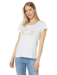Женская футболка U.S. Polo Assn с логотипом 1159840003 (Белый M)