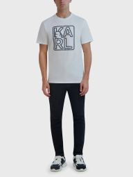 Мужская футболка Karl Lagerfeld Paris с логотипом 1159840159 (Белый S)