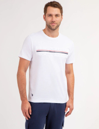 Мужская футболка U.S. Polo Assn с логотипом 1159840227 (Белый XXL)