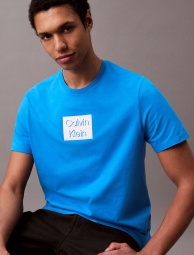 Мужская футболка Calvin Klein с логотипом 1159840292 (Синий XL)