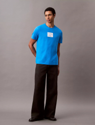 Мужская футболка Calvin Klein с логотипом 1159840292 (Синий XL)
