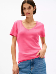 Футболка женская Tommy Hilfiger с логотипом 1159840353 (Розовый XS)