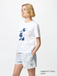 Футболка UNIQLO с рисунком Disney in Blue 1159840382 (Белый XXL)