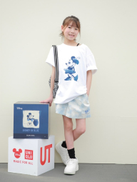Футболка UNIQLO с рисунком Disney in Blue 1159840382 (Белый XXL)