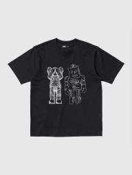 Футболка UNIQLO KAWS + Warhol UT Graphic с принтом 1159840394 (Черный S)